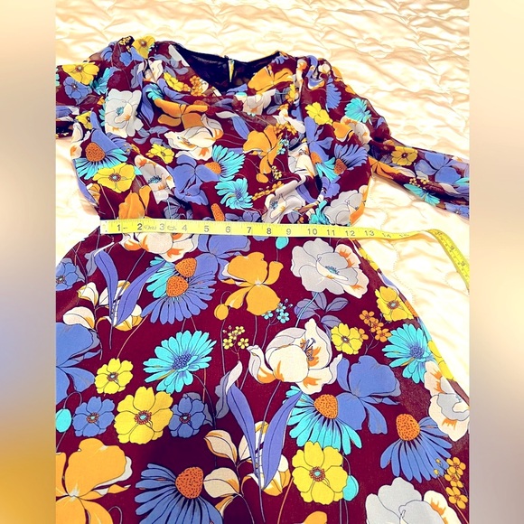 Zara Floral Mini Dress- 60’s floral print inspired! - Picture 8 of 13